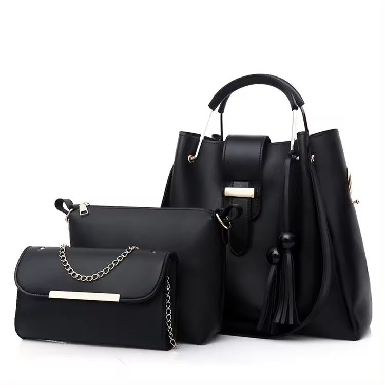 3-in-1 Premium Handbag Set – Maroon Edition (ZTS CR 019) AK_Studio