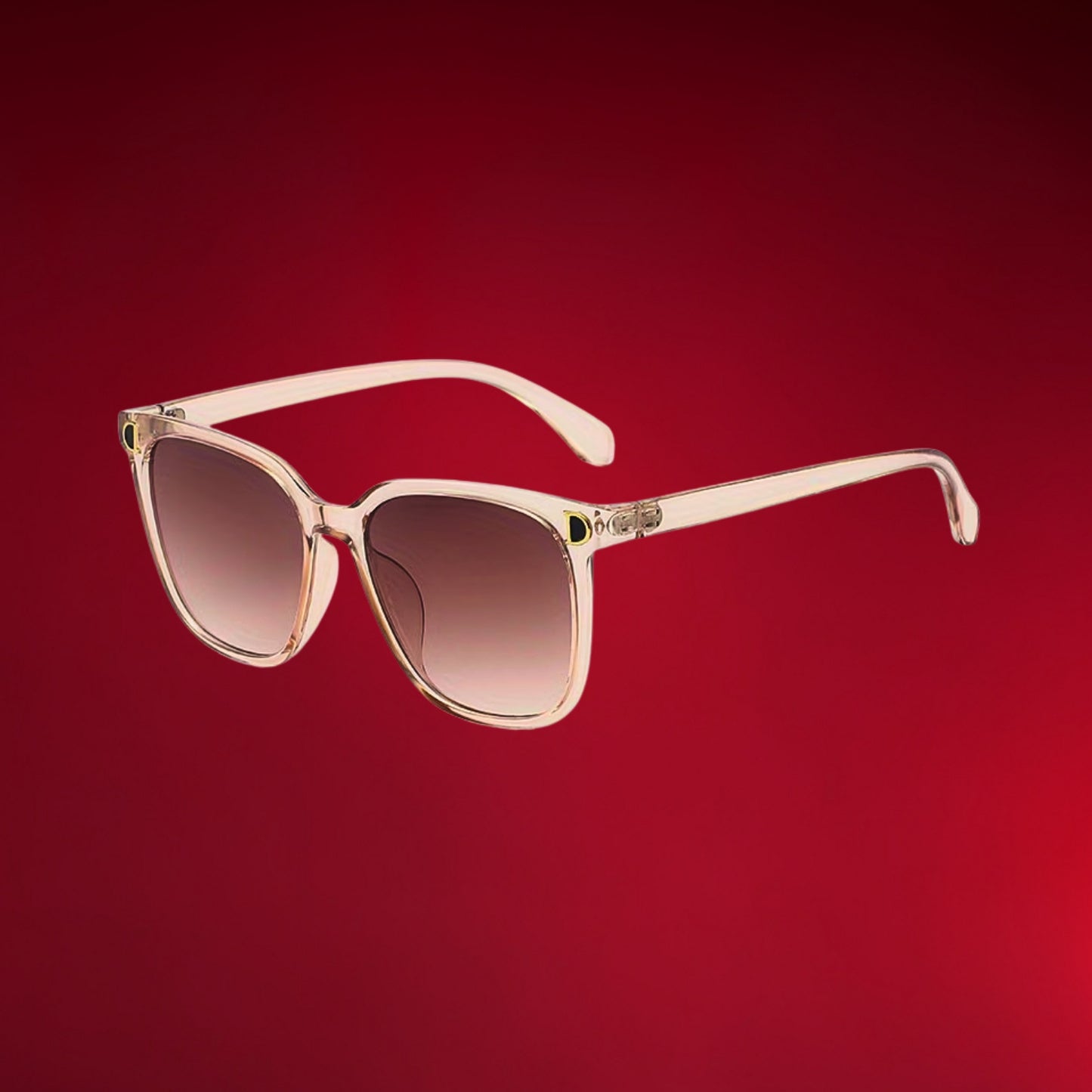 Side view of durable and lightweight black glasses frame showing sleek ergonomic temples.