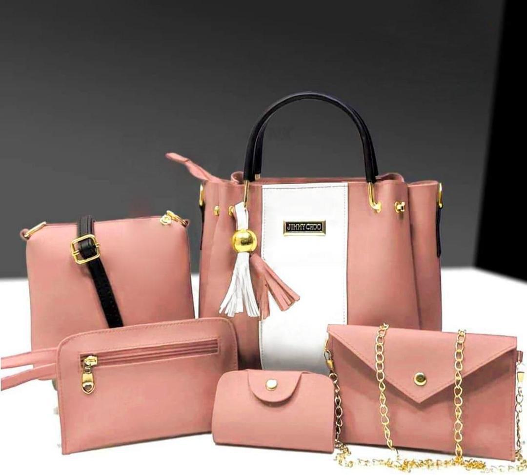 6-in-1 Fashion Handbag Combo – Trendy Design in Multiple Colors AK_Studio