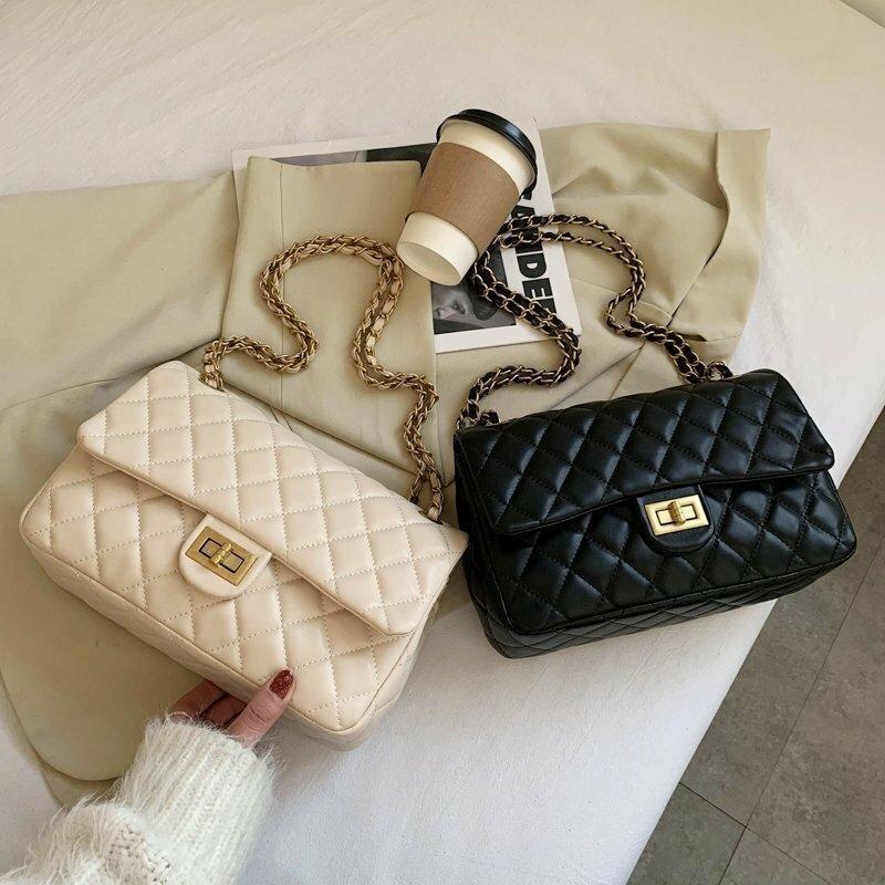 Caramel Quilted Chain Shoulder Bag – Sophisticated & Stylish (ZTS-CR-058) AK_Studio