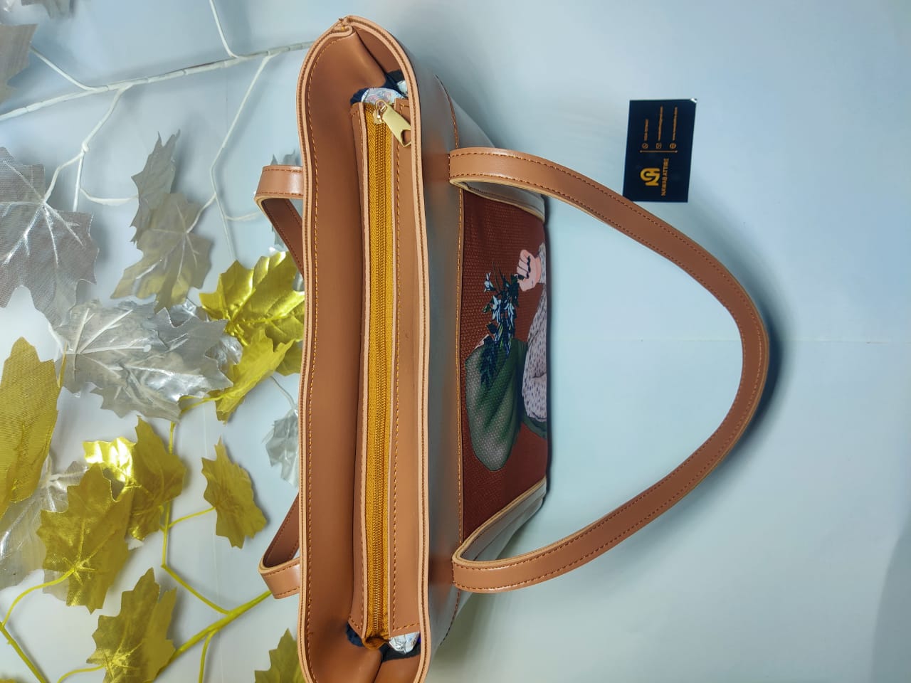 Latest model university hand bag big size bag with doll printed My Store