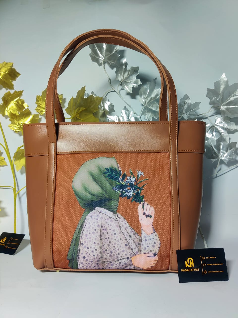 Latest model university hand bag big size bag with doll printed My Store