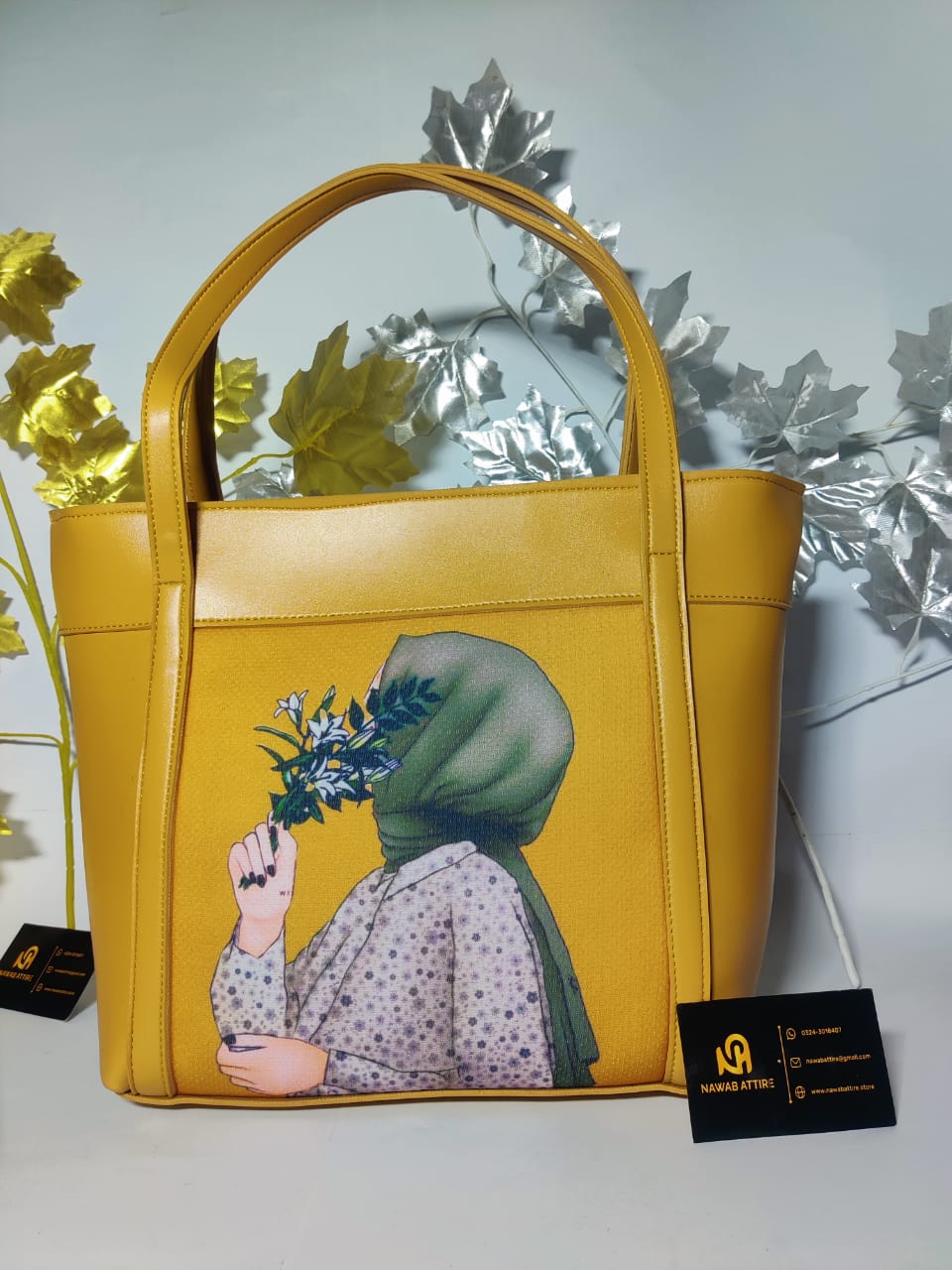 Latest model university hand bag big size bag with doll printed My Store