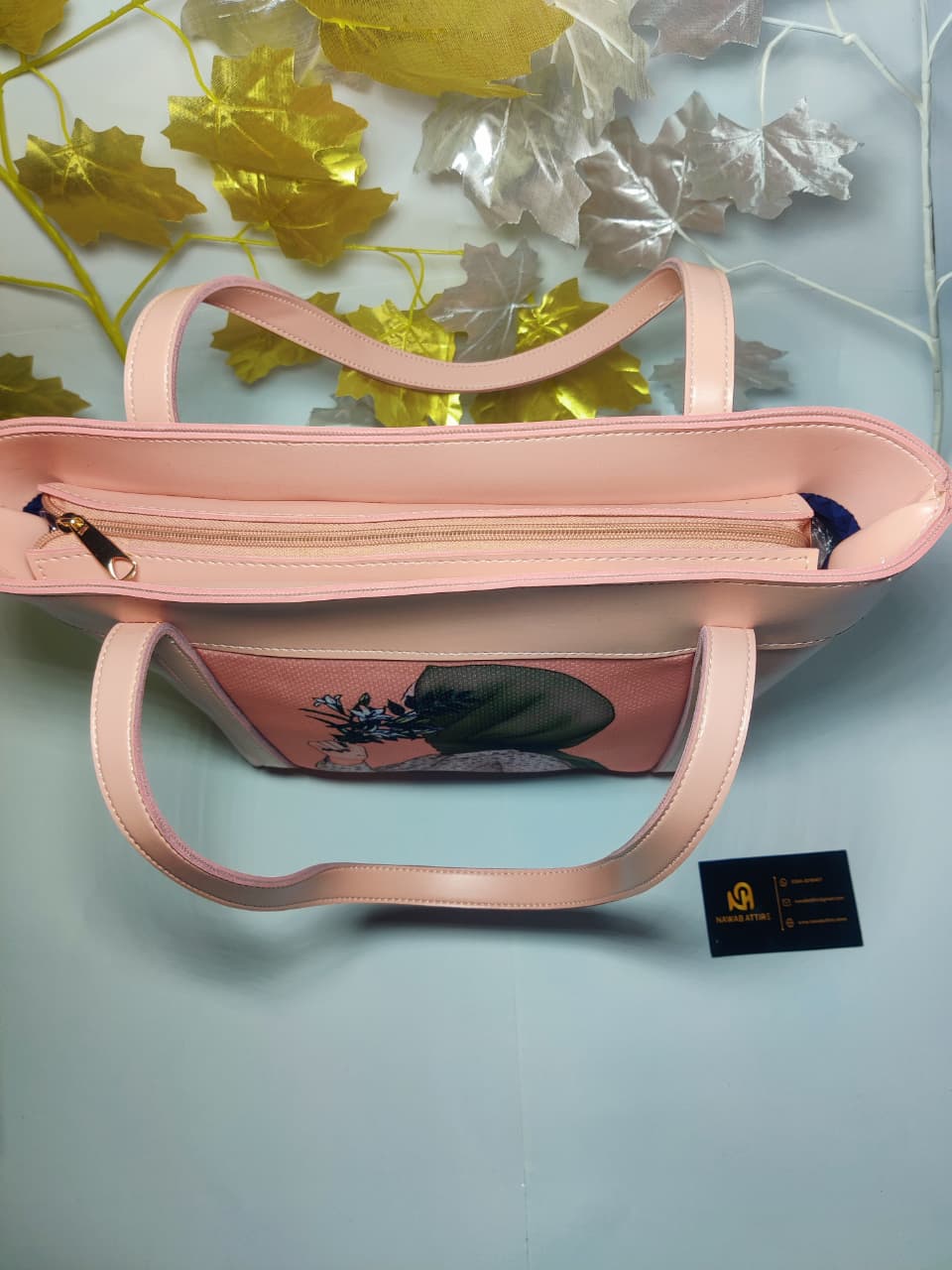 Latest model university hand bag big size bag with doll printed My Store