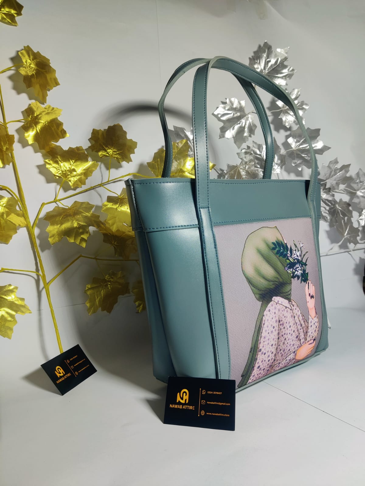 Latest model university hand bag big size bag with doll printed My Store