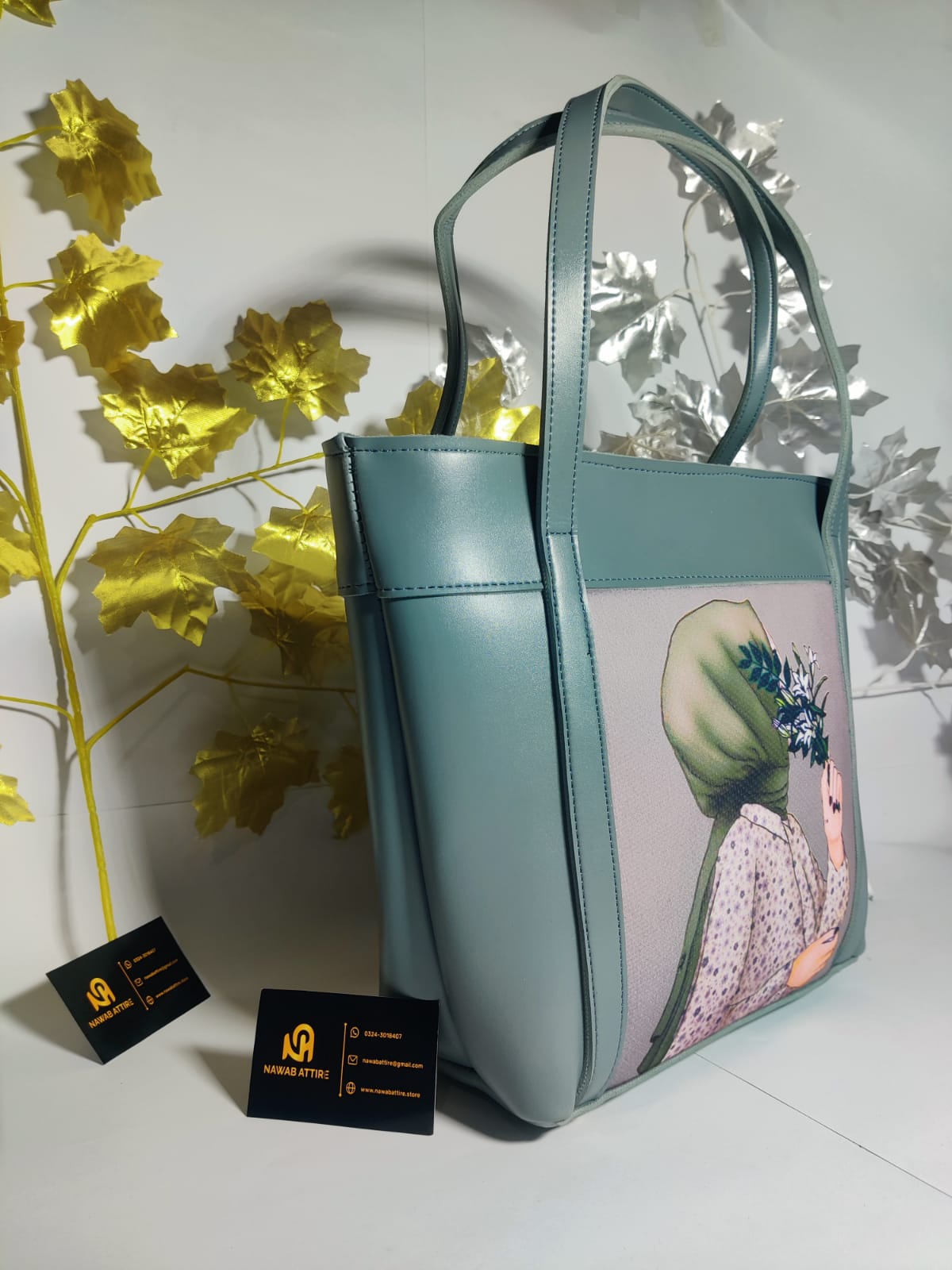 Latest model university hand bag big size bag with doll printed My Store