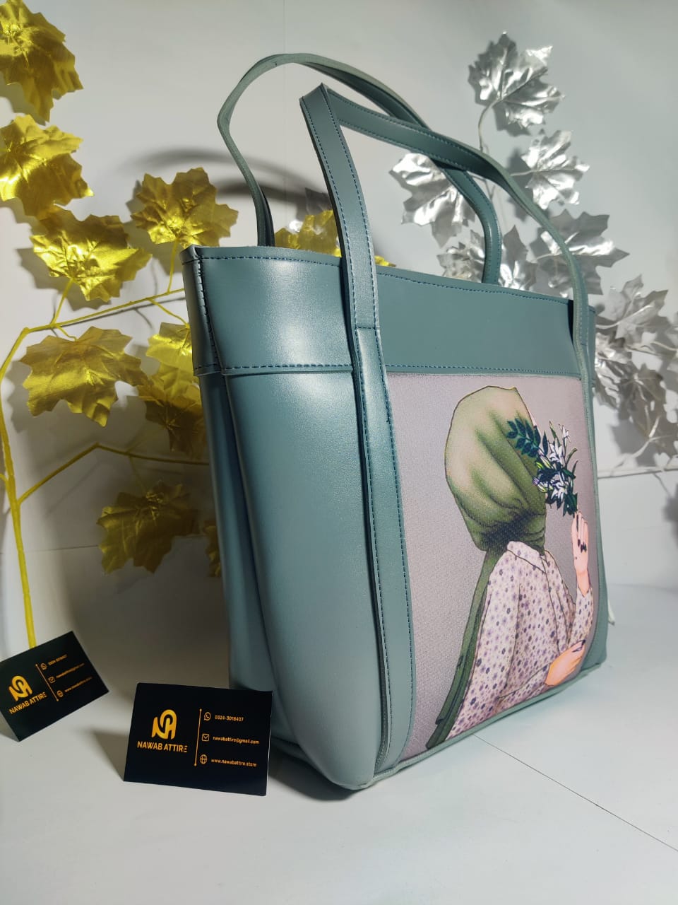 Latest model university hand bag big size bag with doll printed My Store