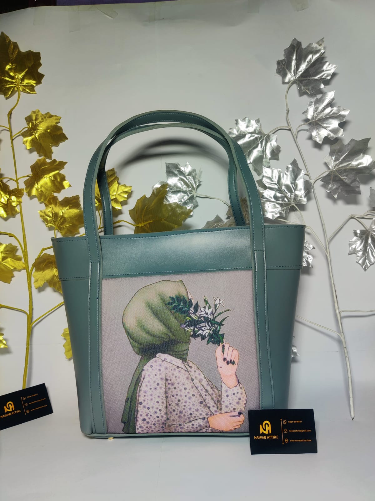 Latest model university hand bag big size bag with doll printed My Store