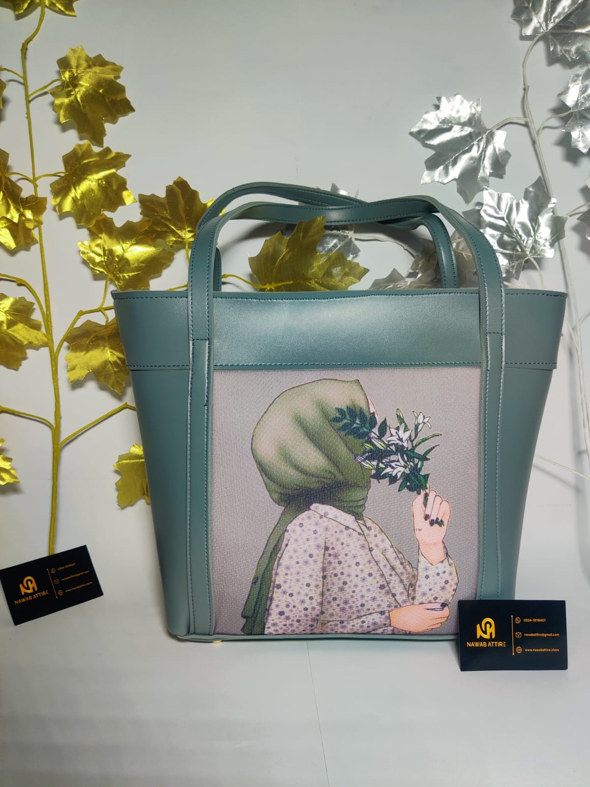 Latest model university hand bag big size bag with doll printed My Store