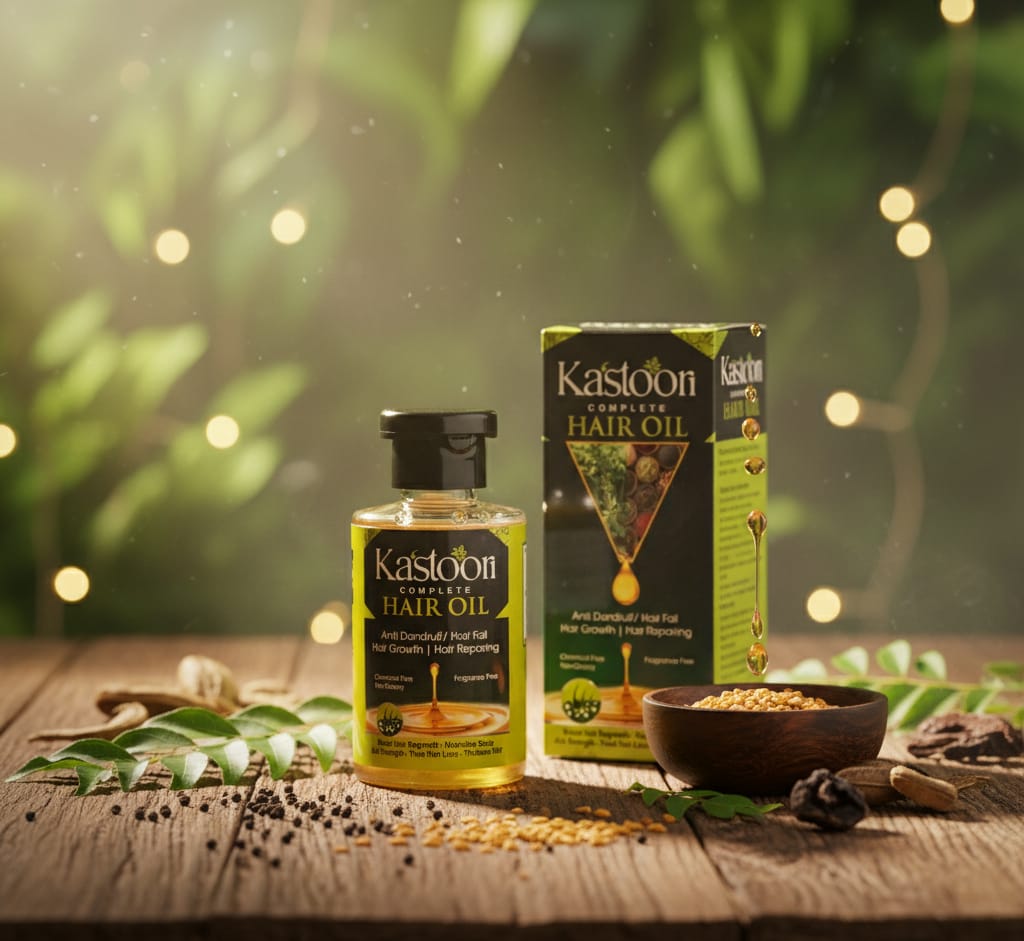 "Kastoori Complete Hair Oil – The Ultimate Elixir for Thick, Shiny, and Nourished Hair" My Store