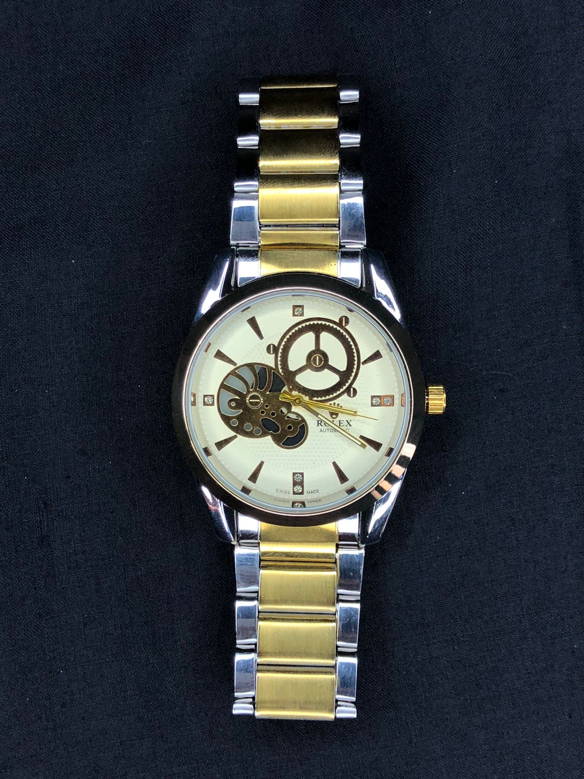 Elegant Two-Tone Automatic Watch HAFIZ Collection