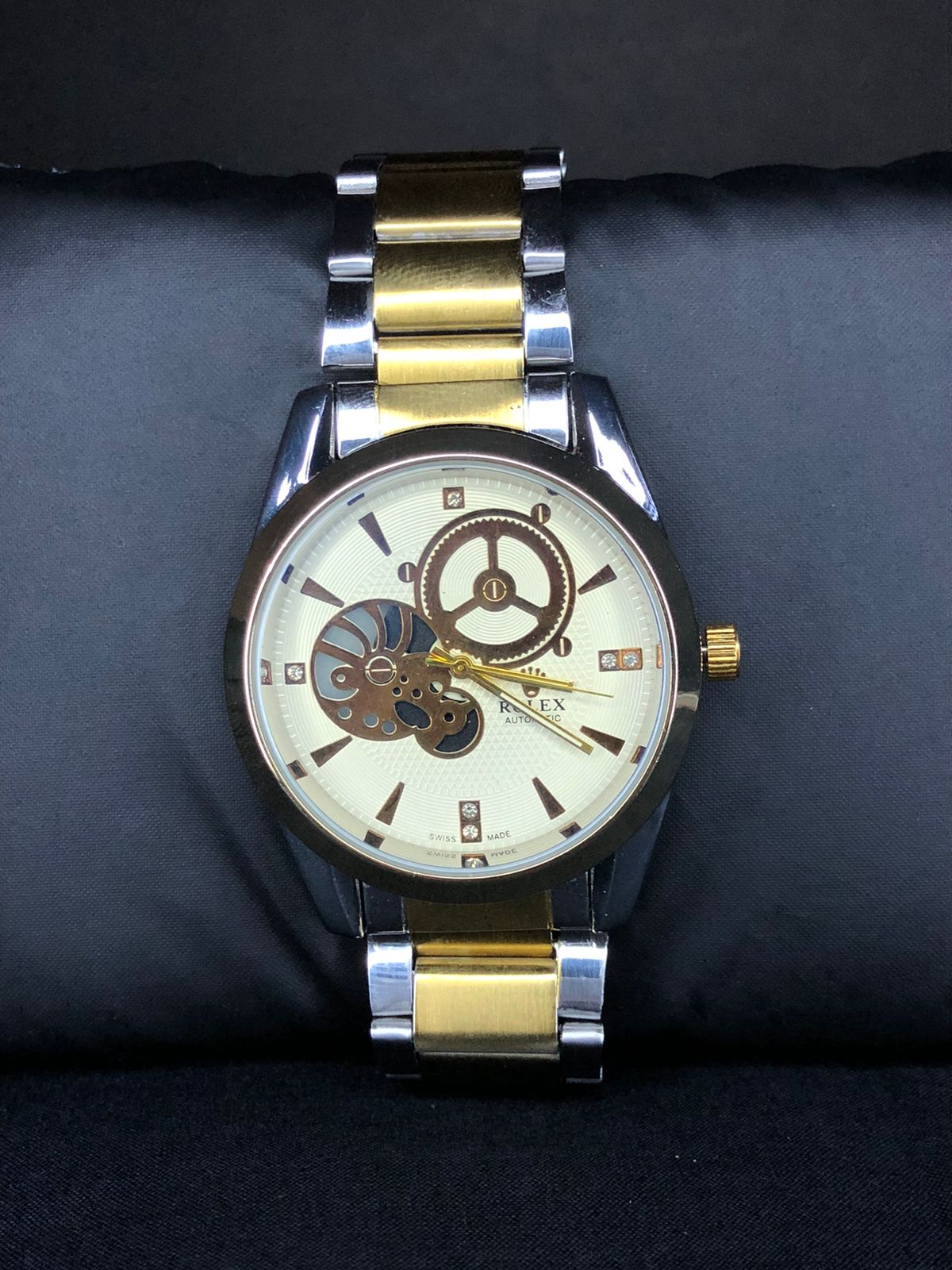 Elegant Two-Tone Automatic Watch HAFIZ Collection