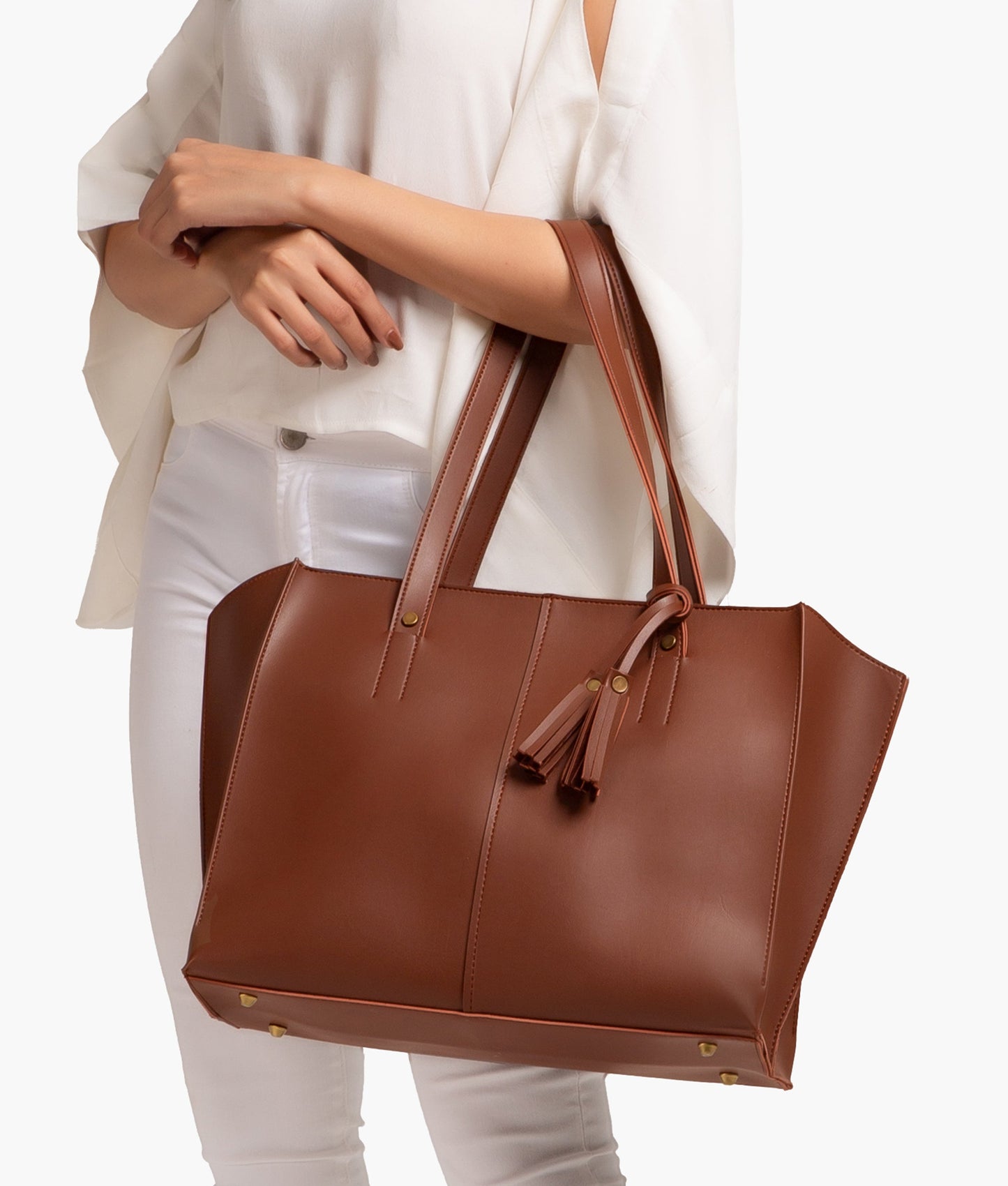 Horse brown over the shoulder tote bag RTW Creation