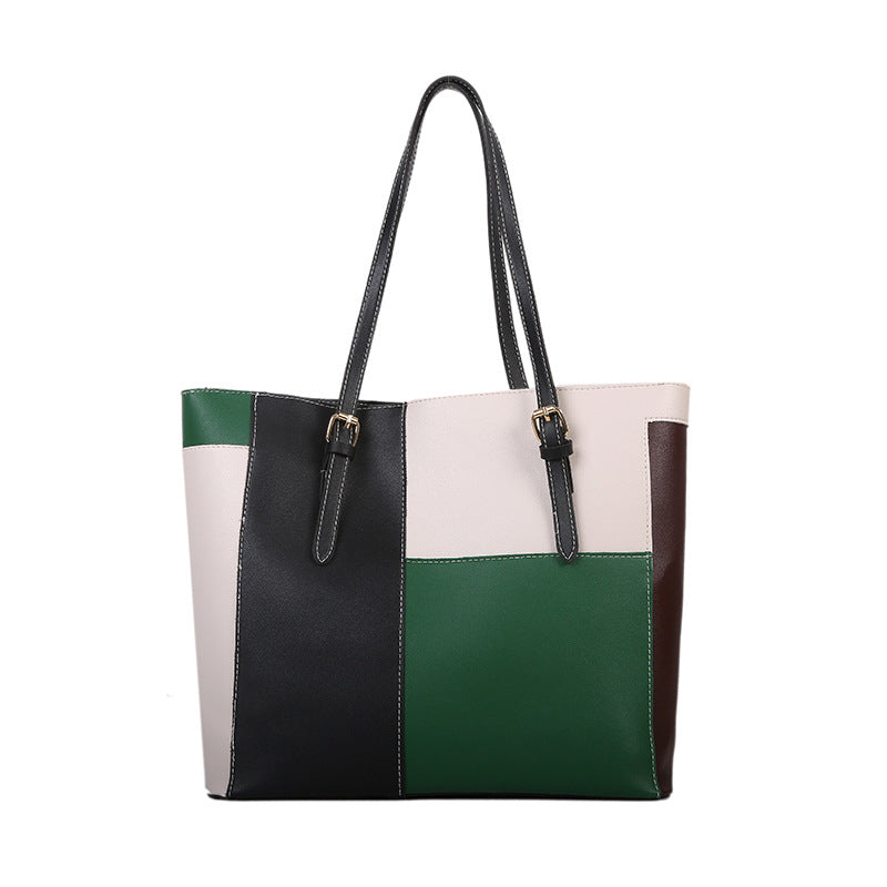 Colorblock Premium Tote Bag – Stylish & Spacious (ZTS CR 052) AK_Studio