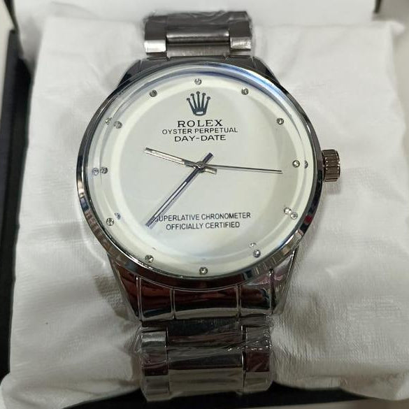 Rolex Oyster Perpetual Stainless Steel Gents Watch by Nayvo Noir - High-End Silver Automatic Timepiece