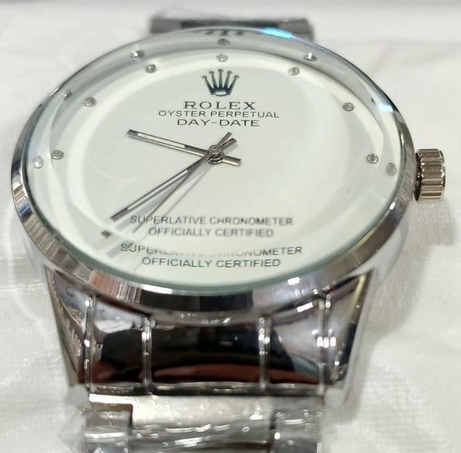 Rolex Oyster Perpetual Stainless Steel Gents Watch by Nayvo Noir - High-End Silver Automatic Timepiece