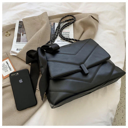 Chic Chevron Chain Shoulder Bag AK_Studio