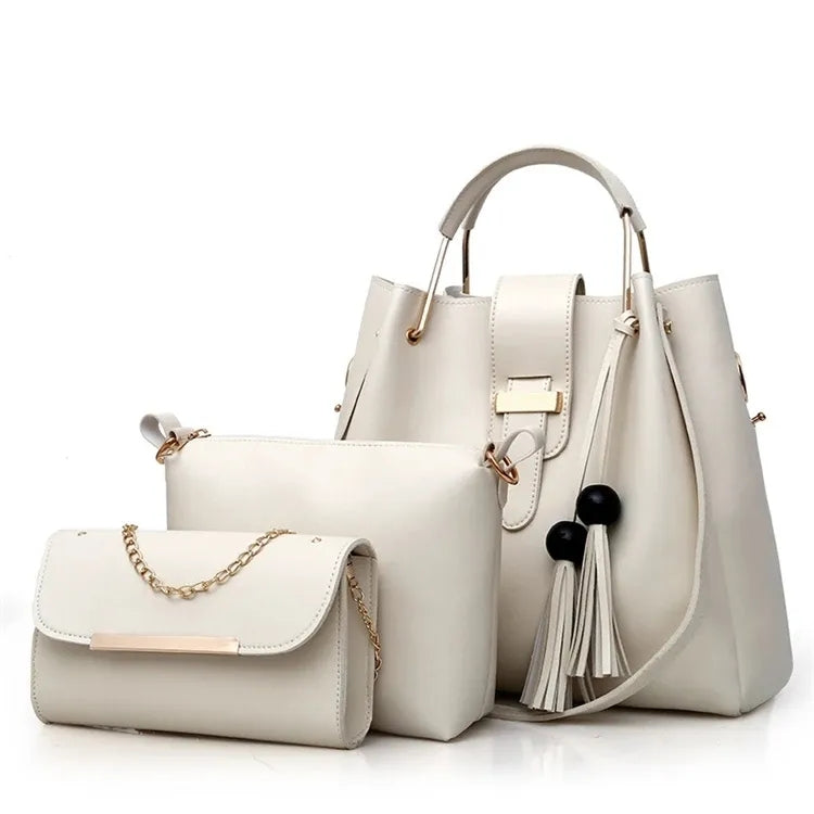 3-in-1 Premium Handbag Set – Maroon Edition (ZTS CR 019) AK_Studio