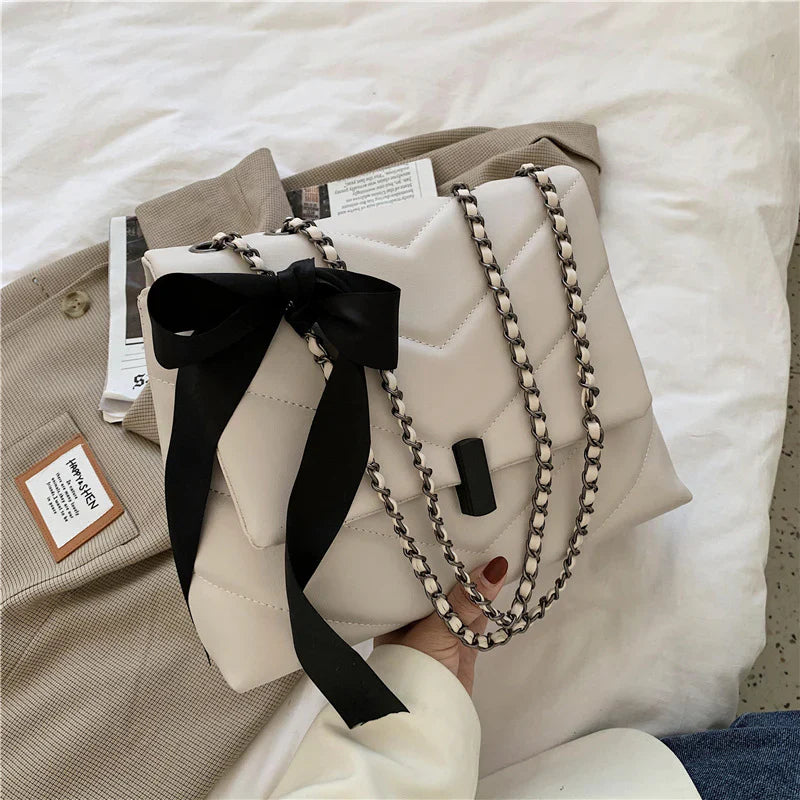 Chic Chevron Chain Shoulder Bag AK_Studio