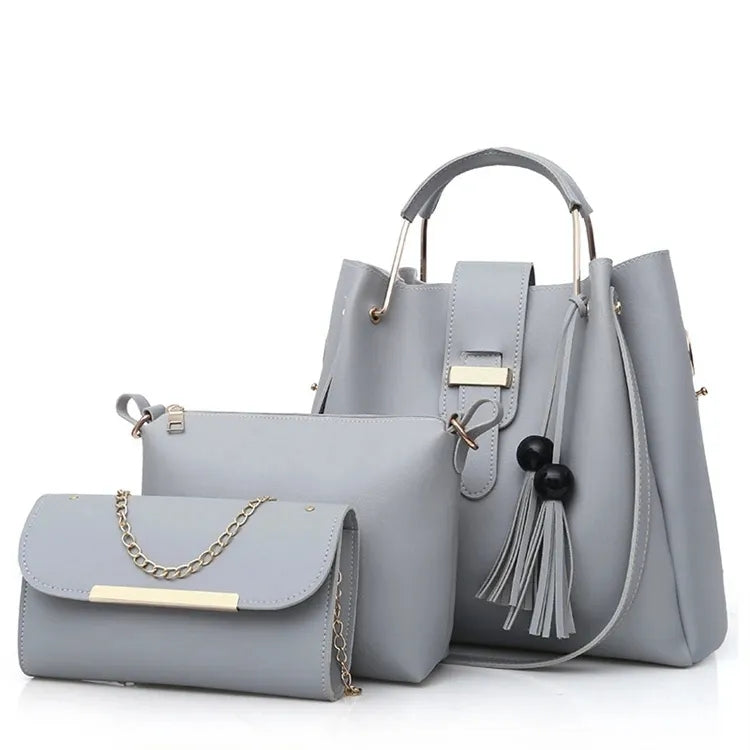 3-in-1 Premium Handbag Set – Maroon Edition (ZTS CR 019) AK_Studio
