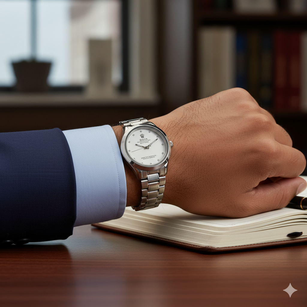 Rolex Watch Luxury Watch Stainless Steel Oyster Perpetual | Nayvo Noir Nayvo Noir