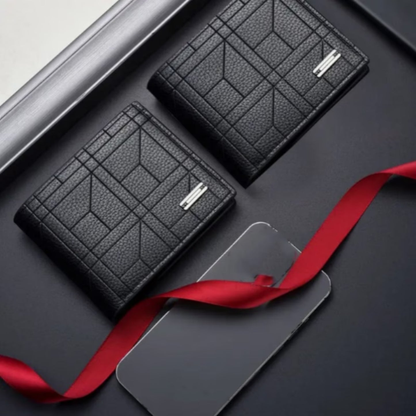 Ultra-Thin 1cm profile of Nayvo Nano-Slim Wallet showing its sleek and lightweight design