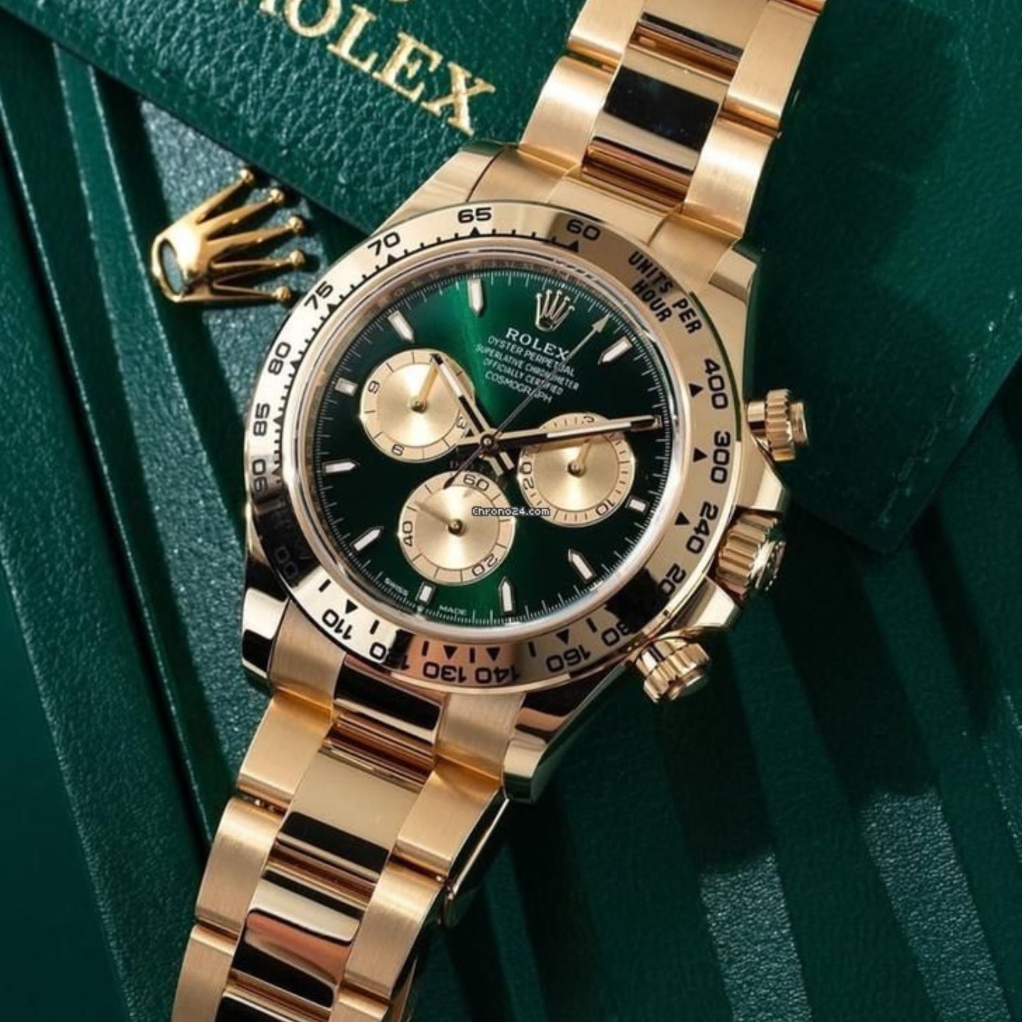 Buckle Detail: Rolex Logo Engraved Clasp and Buckle Detail.