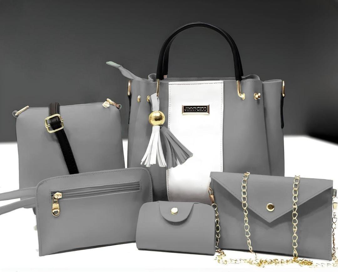 6-in-1 Fashion Handbag Combo – Trendy Design in Multiple Colors AK_Studio