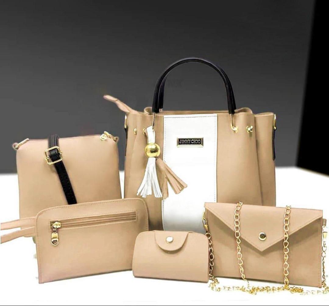 6-in-1 Fashion Handbag Combo – Trendy Design in Multiple Colors AK_Studio