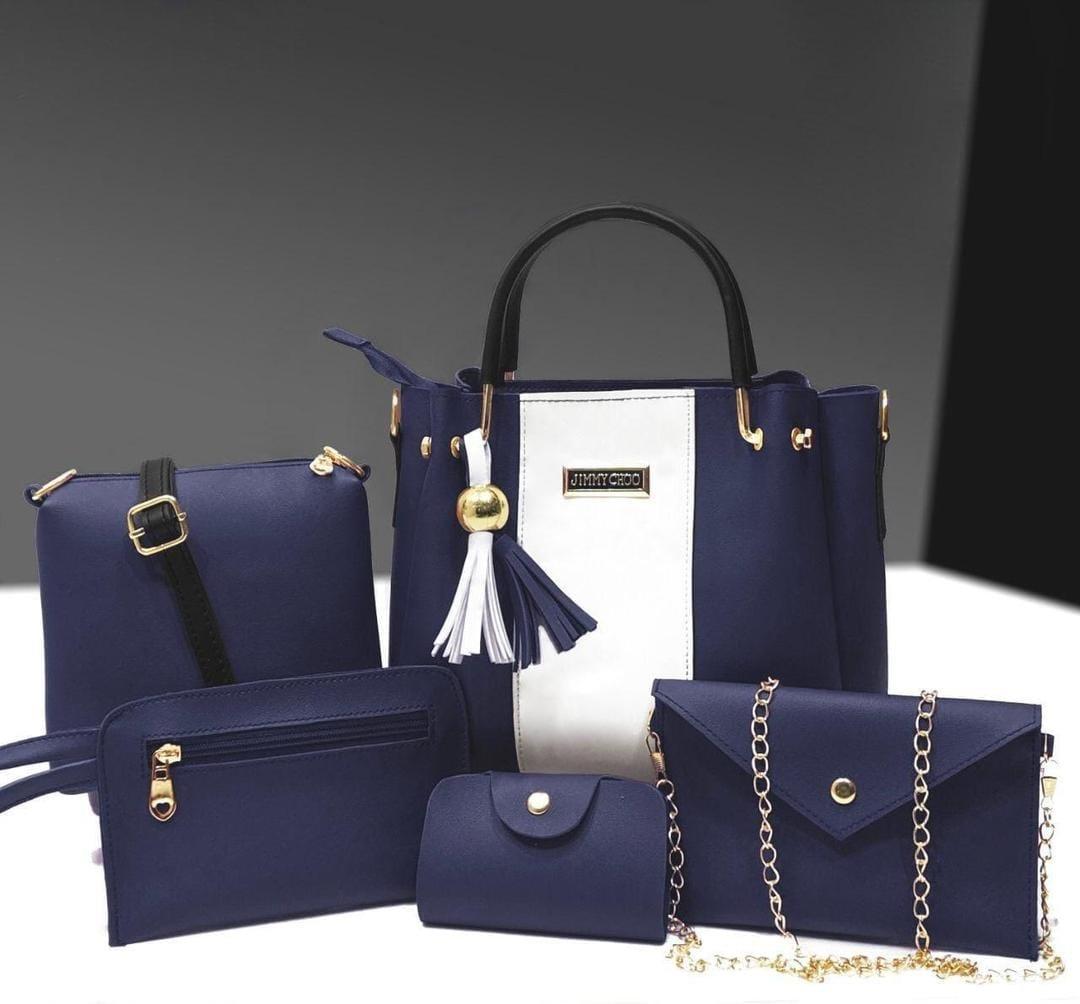 6-in-1 Fashion Handbag Combo – Trendy Design in Multiple Colors AK_Studio