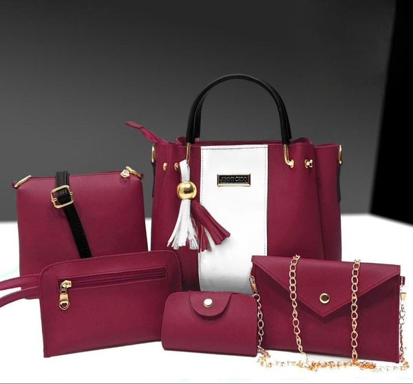 6-in-1 Fashion Handbag Combo – Trendy Design in Multiple Colors AK_Studio
