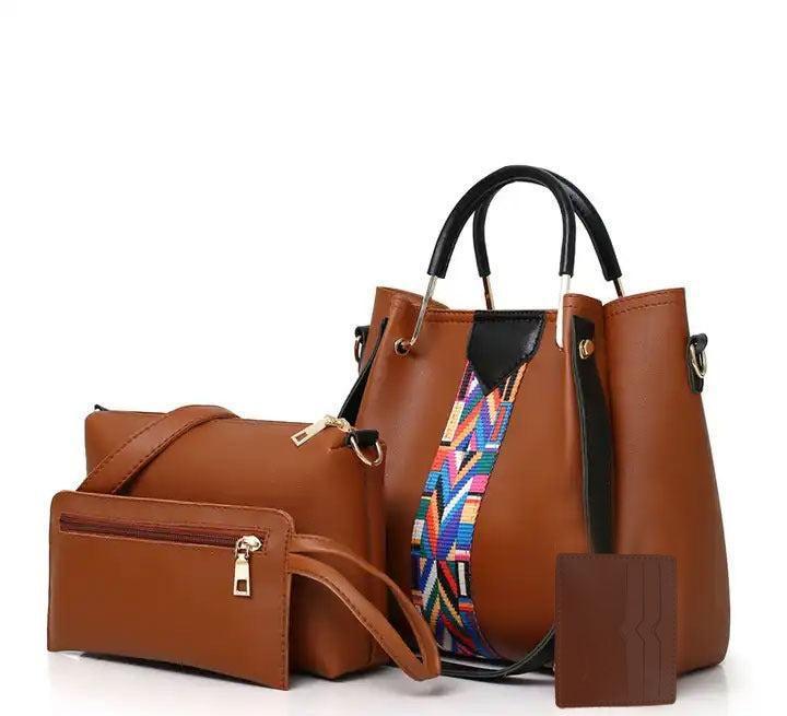 4-in-1 Tribal Accent Tan Handbag Set – Style. Space. Statement. AK_Studio