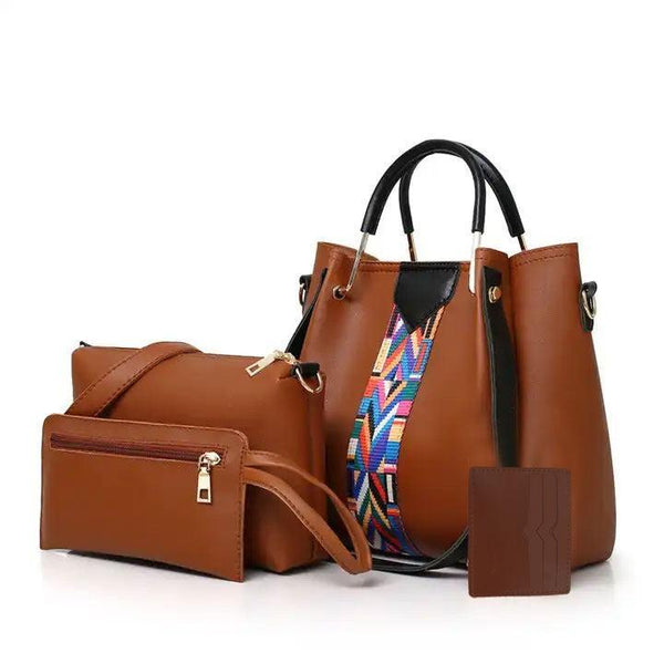 4-in-1 Tribal Accent Tan Handbag Set – Style. Space. Statement. AK_Studio