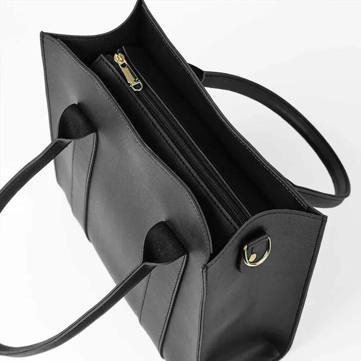 Classic Structured Tote with Detachable Pouch AK_Studio