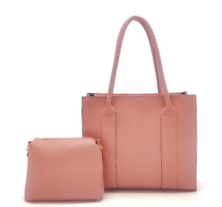 Classic Structured Tote with Detachable Pouch AK_Studio