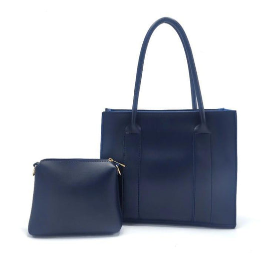 Classic Structured Tote with Detachable Pouch AK_Studio