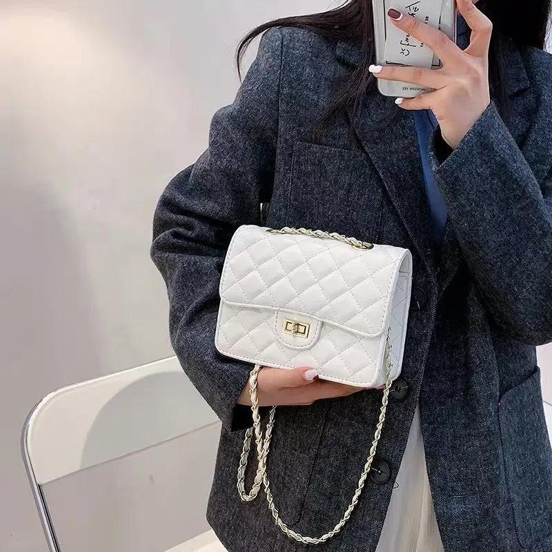 Caramel Quilted Chain Shoulder Bag – Sophisticated & Stylish (ZTS-CR-058) AK_Studio