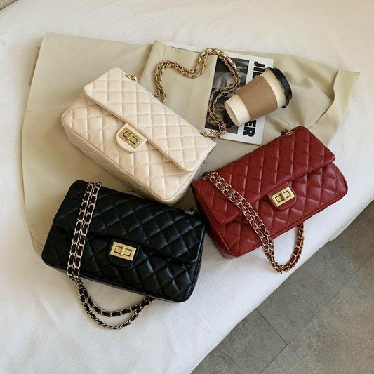 Caramel Quilted Chain Shoulder Bag – Sophisticated & Stylish (ZTS-CR-058) AK_Studio