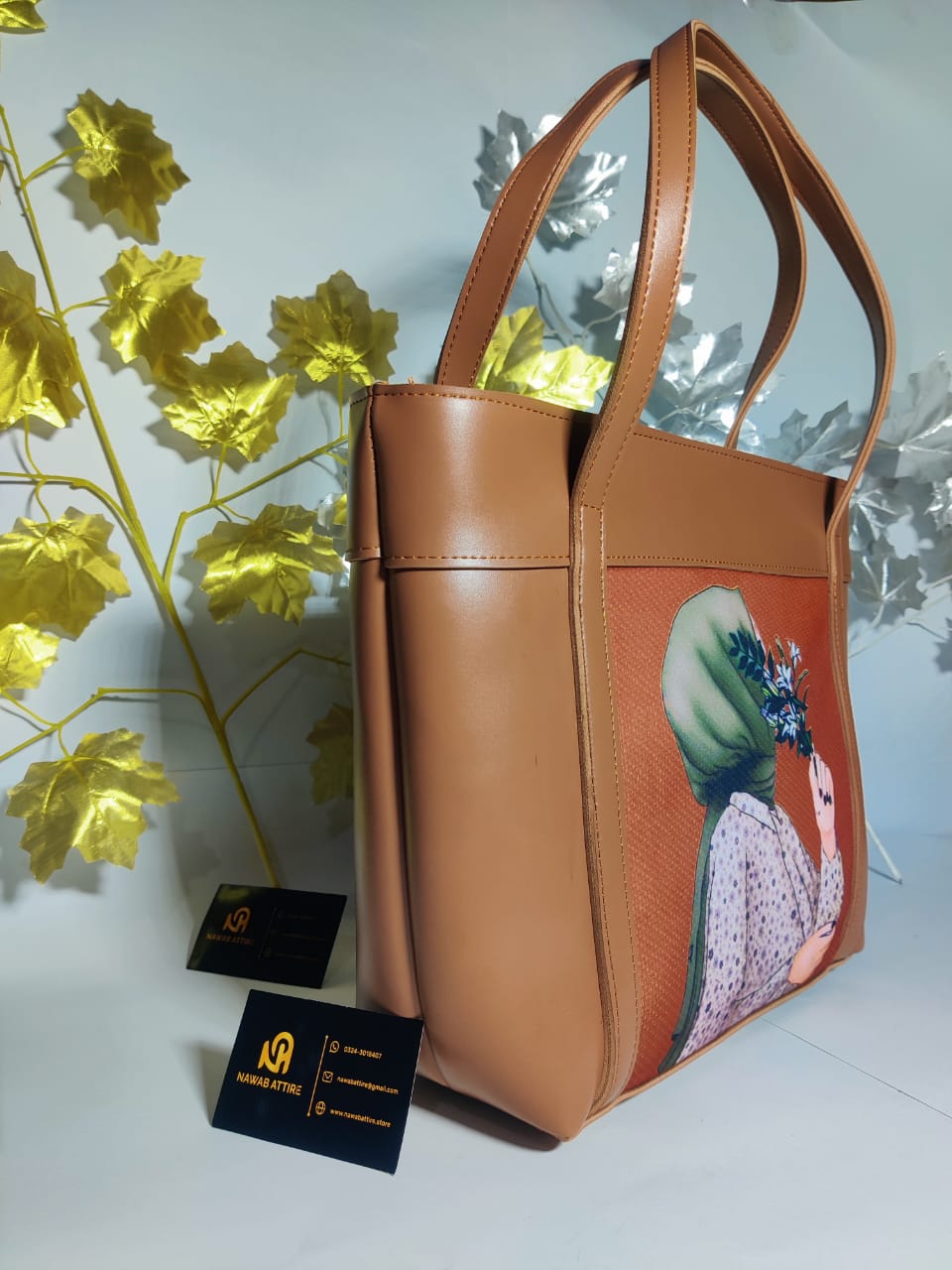 Latest model university hand bag big size bag with doll printed My Store