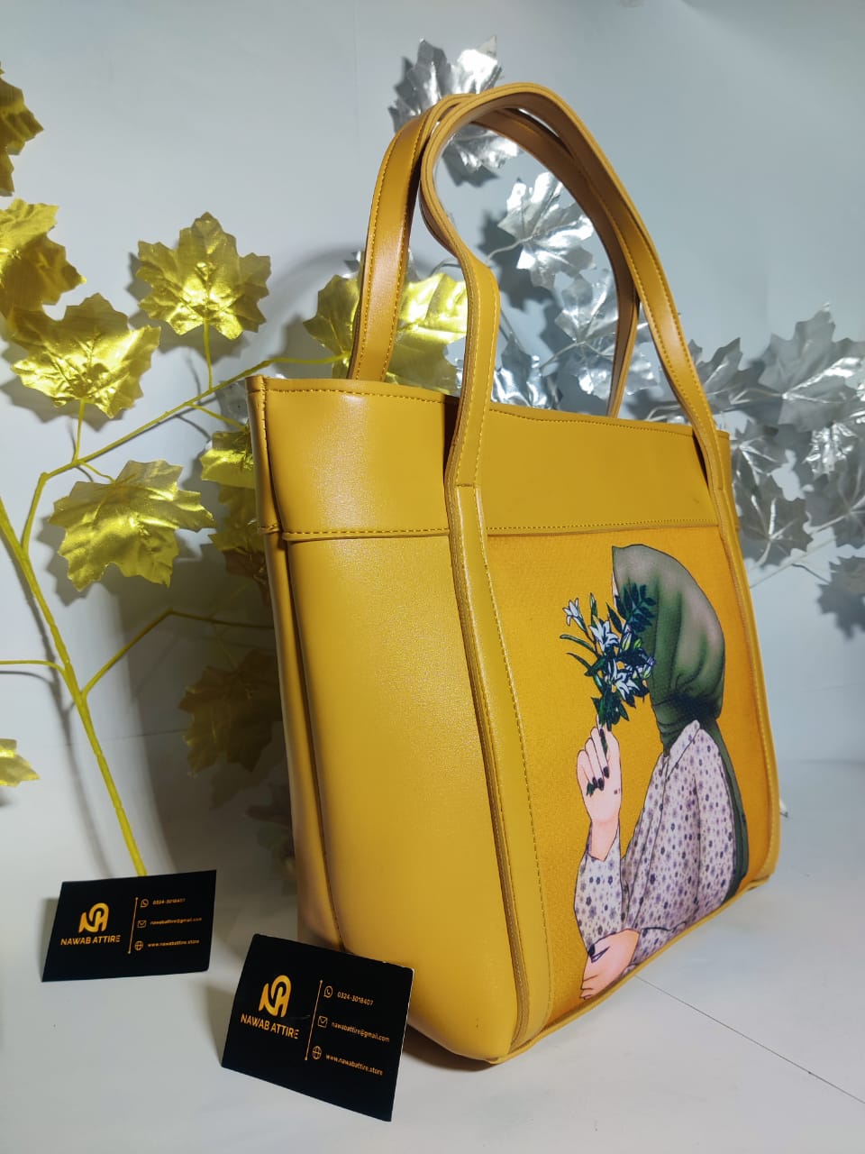 Latest model university hand bag big size bag with doll printed My Store