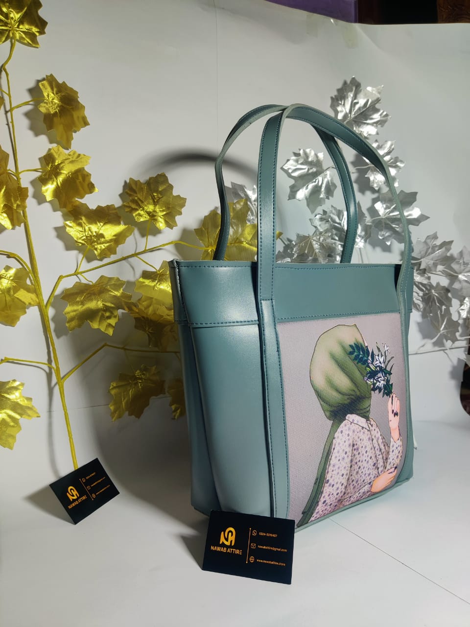 Latest model university hand bag big size bag with doll printed My Store