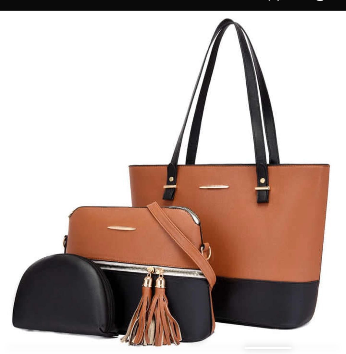 Classic Charm 3-in-1 Colorblock Handbag Set (ZTS CR 018) AK_Studio