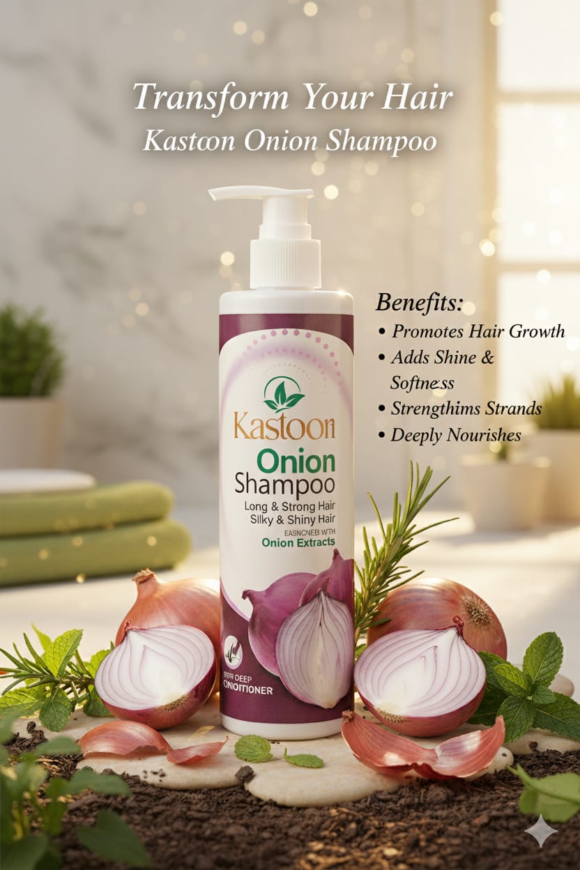 Kastoori Onion 🌰 Shampoo – For Strong, Shiny, and Breakage-Free Hair Naturally My Store