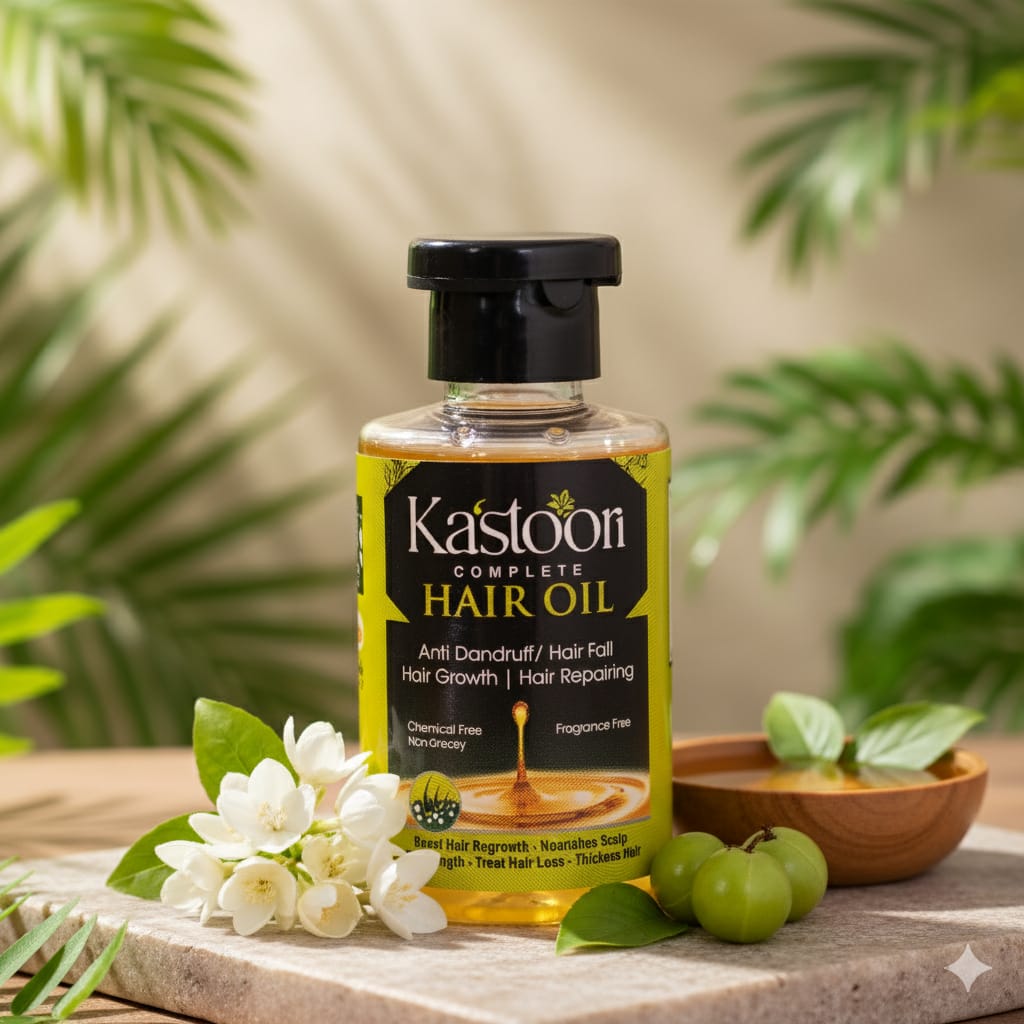 "Kastoori Complete Hair Oil – The Ultimate Elixir for Thick, Shiny, and Nourished Hair" My Store